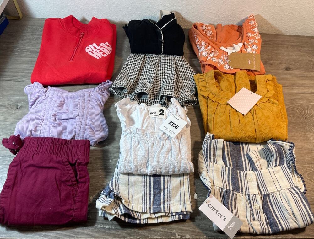 Baby Girl Clothes Bundle Lot 12-24 Months (9 Pieces) Outfits Carter's Mix